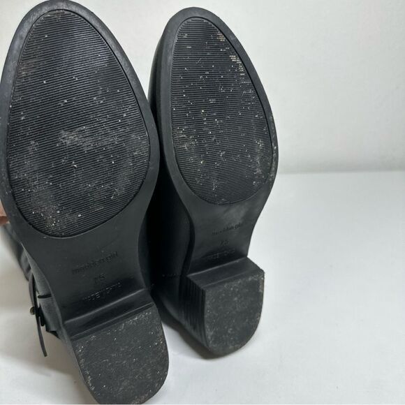 Madden Girl Women's Black G-Dstiny Boots Knee High Back Zip Back Buckle Sz 7,5 - Picture 7 of 12